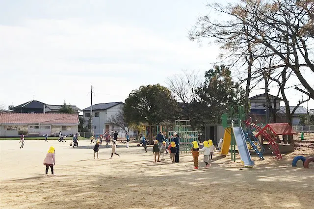 広い園庭