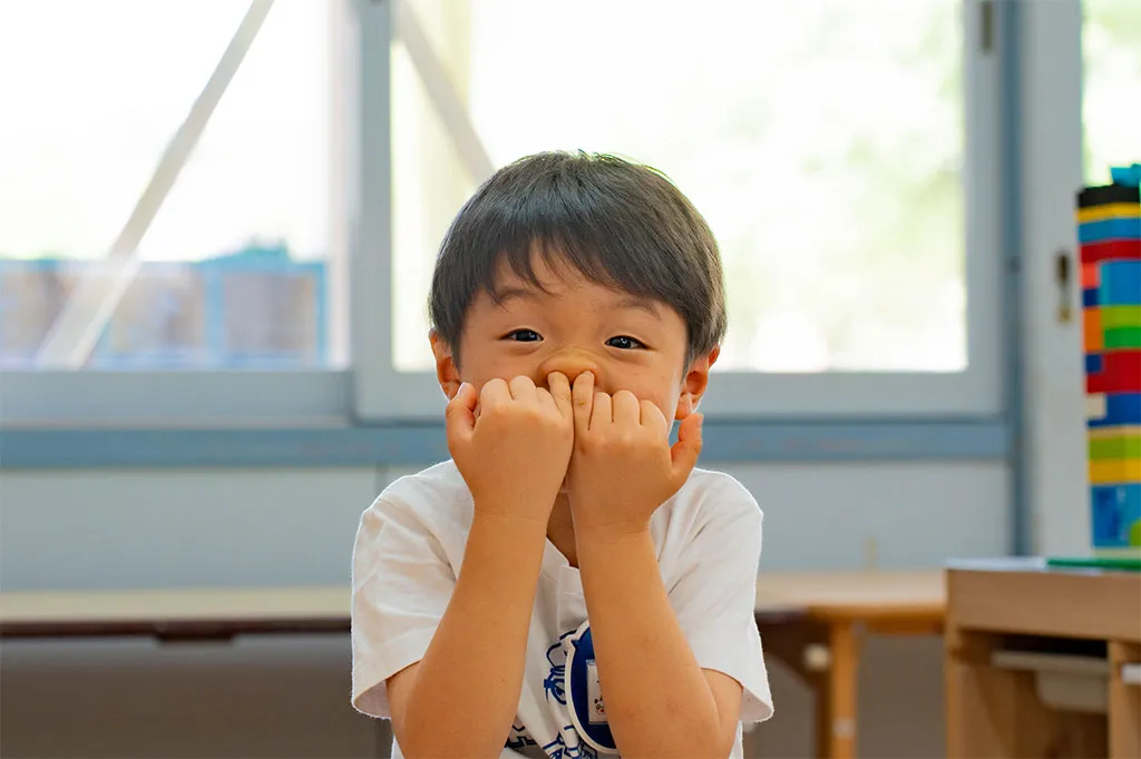 人を楽しませる園児